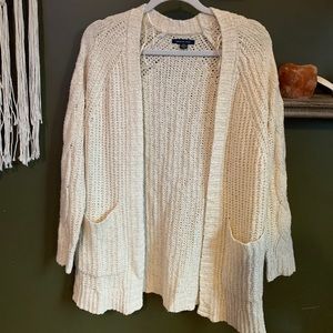 American Eagle Cream Cardigan